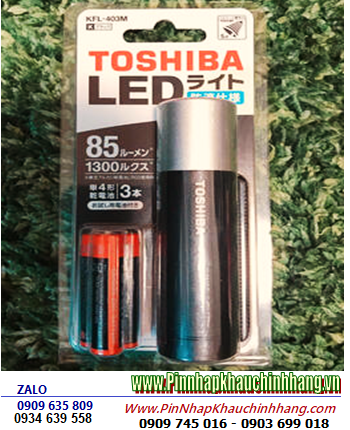 Toshiba KFG-403M; Đèn siêu sáng bóng LED trắng Toshiba KFG-403M chính hãng /Sử dụng pin AAA 1.5v